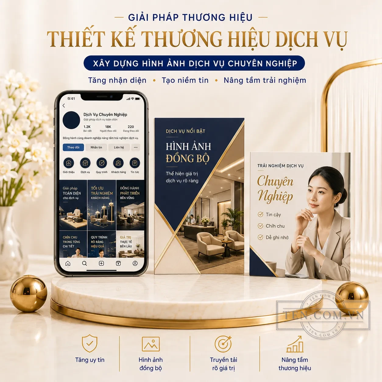 Thiết kế thương hiệu dịch vụ